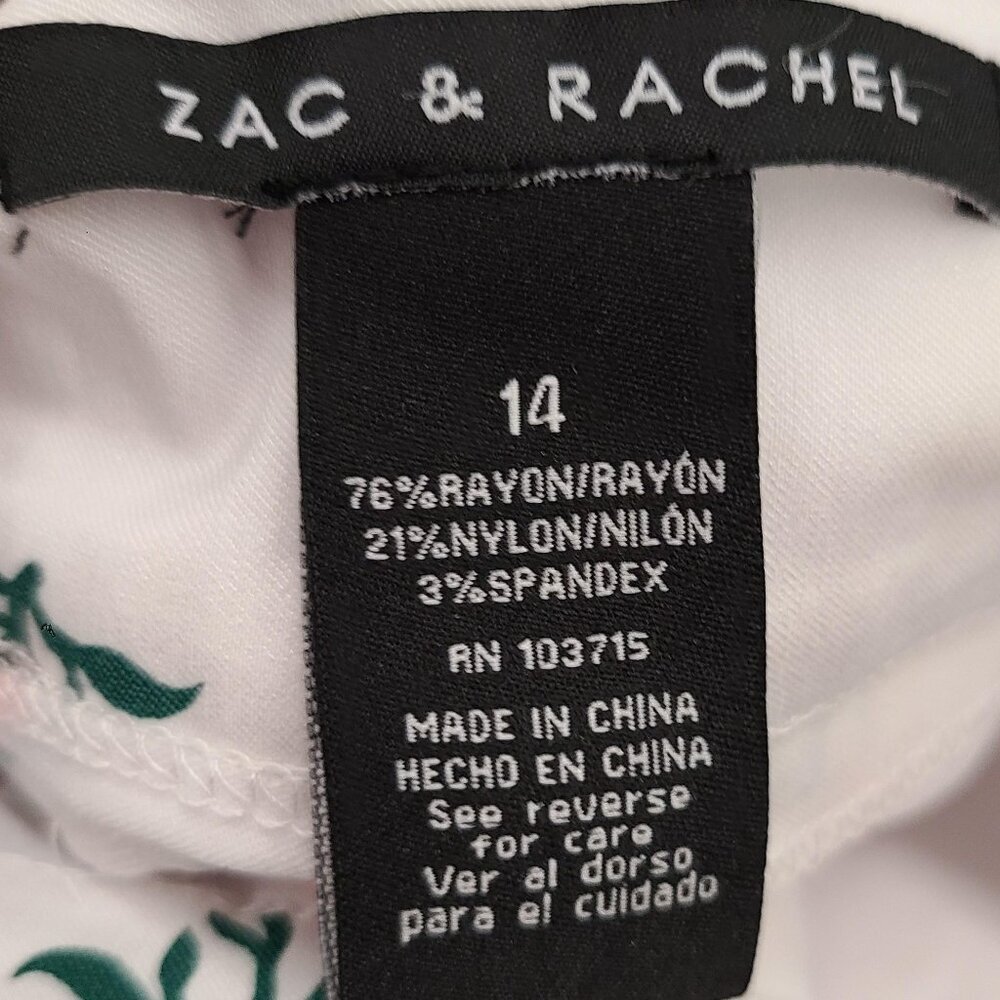 NWT Zac & Rachel White Floral Skort - Picture 11 of 14
